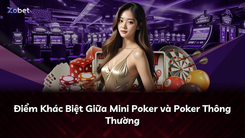 Điểm Khác Biệt Giữa Mini Poker và Poker Thông Thường